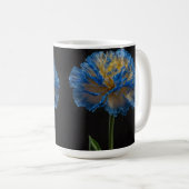 Blaue und gelbe Nelke, Kaffeetasse (VorderseiteRechts)
