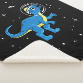 Blaue und gelbe Pachycephalosaurus Dinos im Weltra Sherpadecke (3/4)