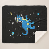 Blaue und gelbe Pachycephalosaurus Dinos im Weltra Sherpadecke (Vorderseite (Horizontal))