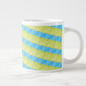 blaue und gelbe Paletten Jumbo-Tasse (Rechts)