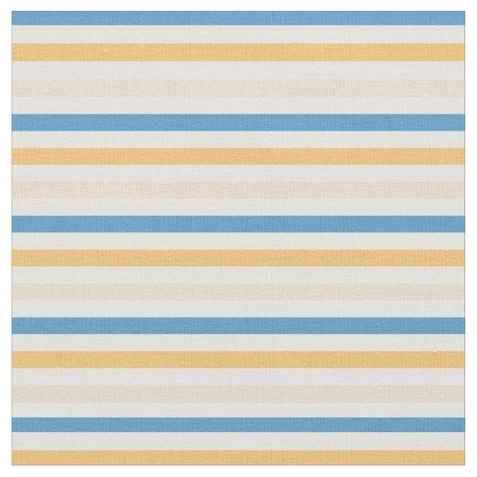 Blaue und gelbe Streifen Stoff (Nahaufnahme)