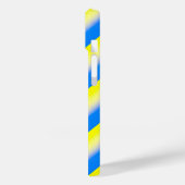 Blaue und gelbe Streifen Ukraine Inspiration Moder Case-Mate iPhone Hülle (Rückseite / Links)