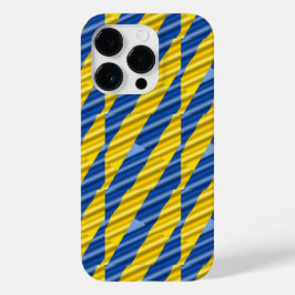 Blaue und gelbe Streifen Ukraine Inspiriert elegan Case-Mate iPhone 14 Pro Hülle