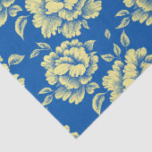 Blaue und gelbe Torfkörbe - französische Landdekor Seidenpapier (Detail)