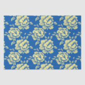 Blaue und gelbe Torfkörbe - französische Landdekor Seidenpapier (Vorderseite)