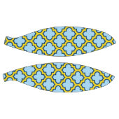 Blaue und gelbe Trellis, Gitter, Quatrefolie Basketball (Panele)