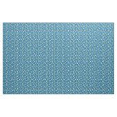 Blaue und gelbe Tulpenmuster - Sammlung Stoff (Yard (91,4 cm))