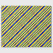 Blaue und Gelbe Ukraine Inspirationen Geschenkpapier (Flach)