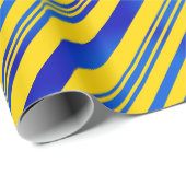 Blaue und Gelbe Ukraine Inspirationen Geschenkpapier (Rolleneckpunkt)