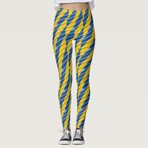 Blaue und Gelbe Ukraine inspirieren zum Frieden im Leggings