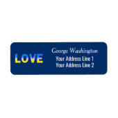 Blaue und Gelbe Ukraine Inspiriert Frieden ohne Kr (Vorne)