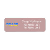 Blaue und Gelbe Ukraine Inspiriert Frieden ohne Kr (Vorne)