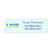 Blaue und Gelbe Ukraine Inspiriert Frieden ohne Kr (Vorne)