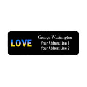 Blaue und Gelbe Ukraine Inspiriert Frieden ohne Kr (Vorne)