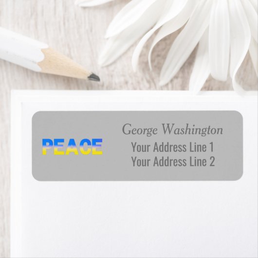 Blaue und Gelbe Ukraine Inspiriert Frieden ohne Kr (Insitu)