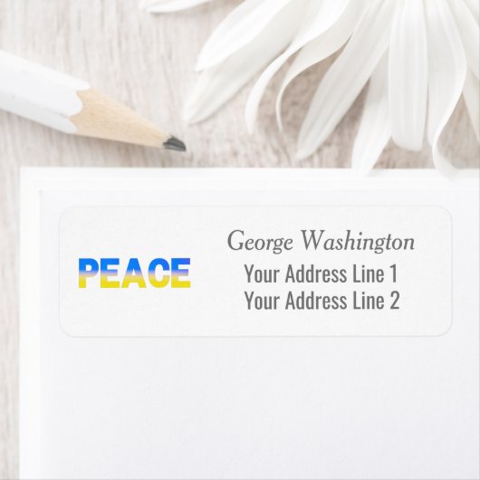 Blaue und Gelbe Ukraine Inspiriert Frieden ohne Kr (Insitu)