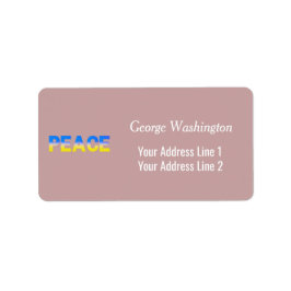 Blaue und Gelbe Ukraine Inspiriert Frieden ohne Kr Adressaufkleber