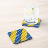Blaue und Gelbe Ukraine Inspiriert Frieden ohne Kr Getränkeuntersetzer (Rechte Seite)