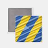 Blaue und Gelbe Ukraine Inspiriert Frieden ohne Kr Magnet (Vorderseite/Rückseite)