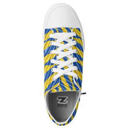 Blaue und Gelbe Ukraine Inspiriert Frieden ohne Kr Niedrig-geschnittene Sneaker