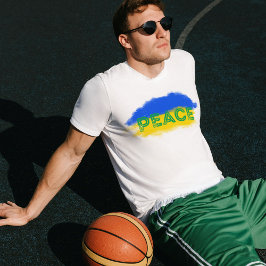 Blaue und Gelbe Ukraine Inspiriert Frieden ohne Kr T-Shirt