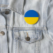 Blaue und gelbe ukrainische Bicolor-Flagge Button (Beispiel)