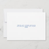 Blaue und gelbe Zitronenweine Save the Date (Rückseite)