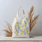 Blaue und gelbe Zitronenweine Tosack Tragetasche