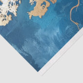 Blaue und goldene Algen an der Küste Seidenpapier (Ausschnitt)