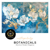 Blaue und goldene Algen an der Küste Seidenpapier