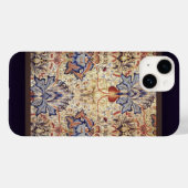 Blaue und goldene Blumen Case-Mate iPhone Hülle (Rückseite (Horizontal))