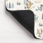 Blaue und goldene Drachen-Mauspad Mousepad (Ecke)