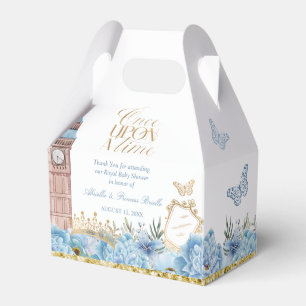 Blaue und goldene Märchenprinzessin Geschenkbox Geschenkschachtel