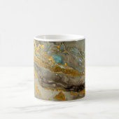 Blaue und goldene Marmormuster Kaffeetasse (Mittel)