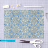 Blaue und goldene Muster Seidenpapier (Handwerk)