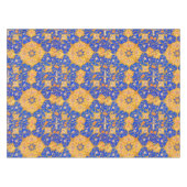 Blaue und goldene Perserschmuck Tischdecke (Vorderseite (Horizontal))