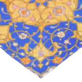 Blaue und goldene Perserschmuck Tischdecke (Schrägansicht)