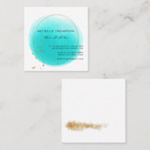 Blaue und goldene Pinselstriche