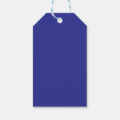 Blaue und goldene professionelle, trendy minimalis geschenkanhänger (Rückseite)