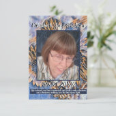 Blaue und goldene Sonnenblumen | FOTO | Zitate (Stehend Vorderseite)