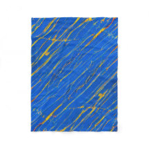 Blaue und goldene Streifen