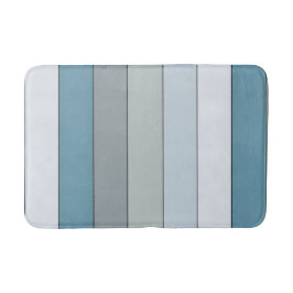 Blaue und graue Farbstreifen auf Aquarellpapier Badematte