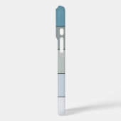 Blaue und graue Farbstreifen auf Aquarellpapier Case-Mate iPhone Hülle (Rückseite / Links)