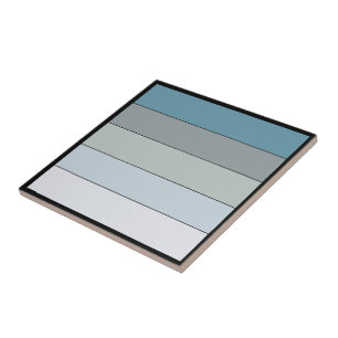 Blaue und graue Farbstreifen auf Wasserfarbenpapie Fliese