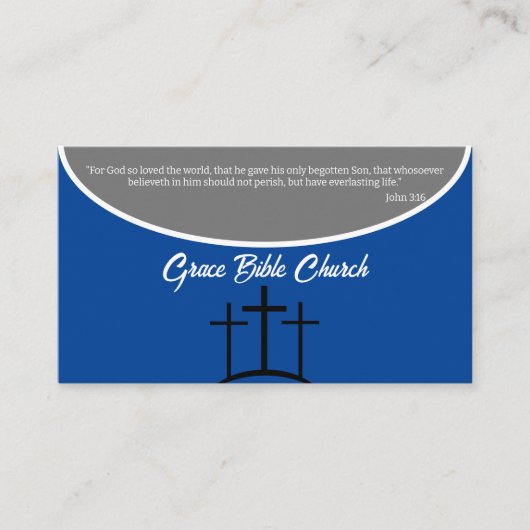 Blaue und graue Kreuzpastete oder Kirche des Hl. Visitenkarte (Vorderseite)
