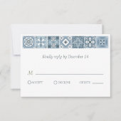 Blaue und graue spanische Fliesen (Vorderseite)