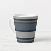 Blaue und graue Streifen Milchtasse (Linke Ecke)