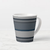 Blaue und graue Streifen Milchtasse (Rechte Ecke)