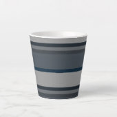Blaue und graue Streifen Milchtasse (Vorderseite)