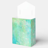 Blaue und grüne Abstrakte Kunst Geschenkschachtel (Geöffnet)